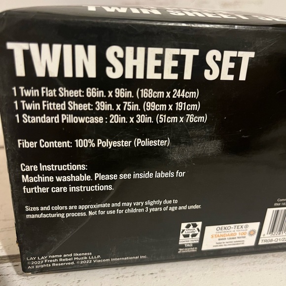 Nickelodeon Lay Lay twin sheet set 3 piece - Picture 3 of 3